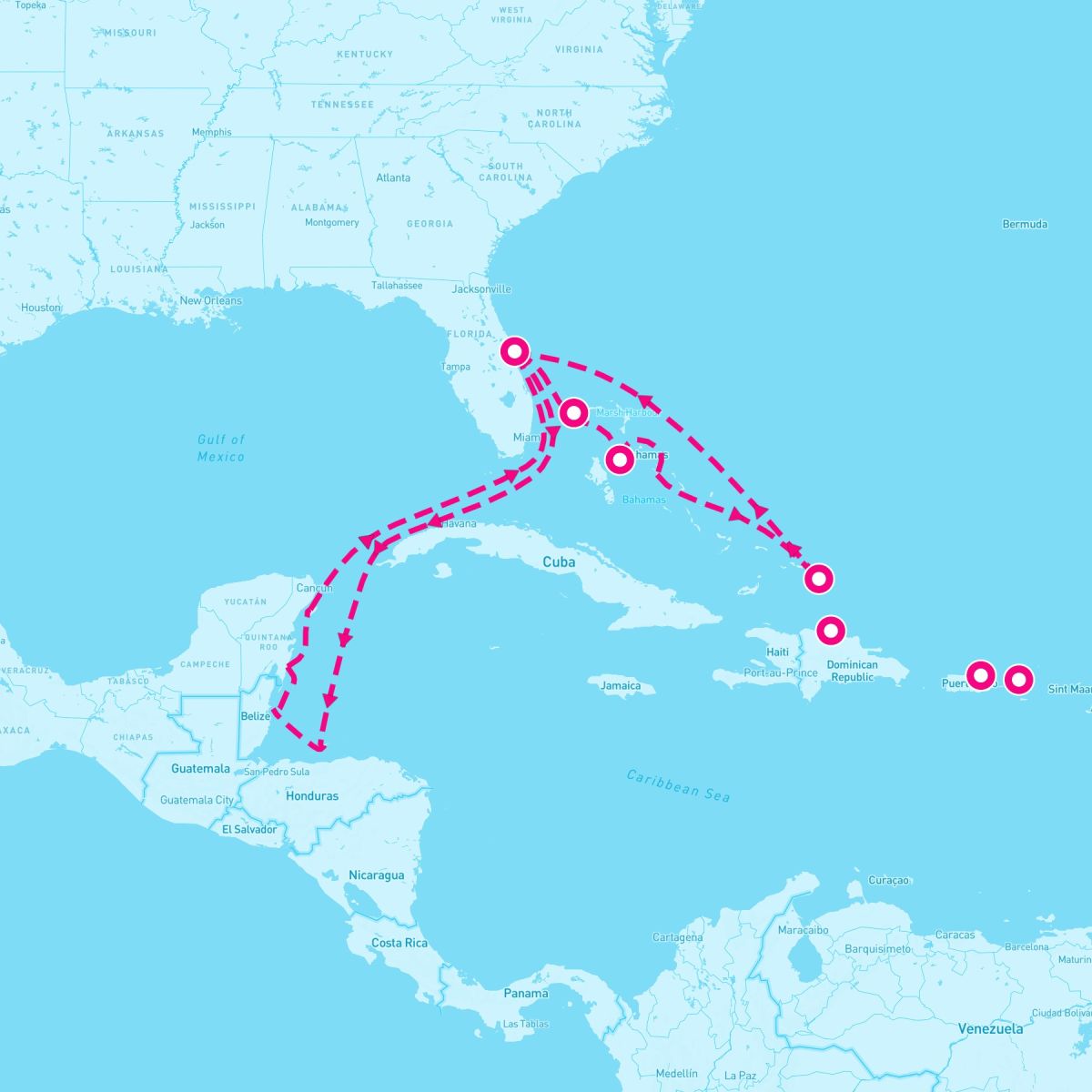 14 Night Caribbean East/West Adventurer (Port Canaveral Roundtrip)
