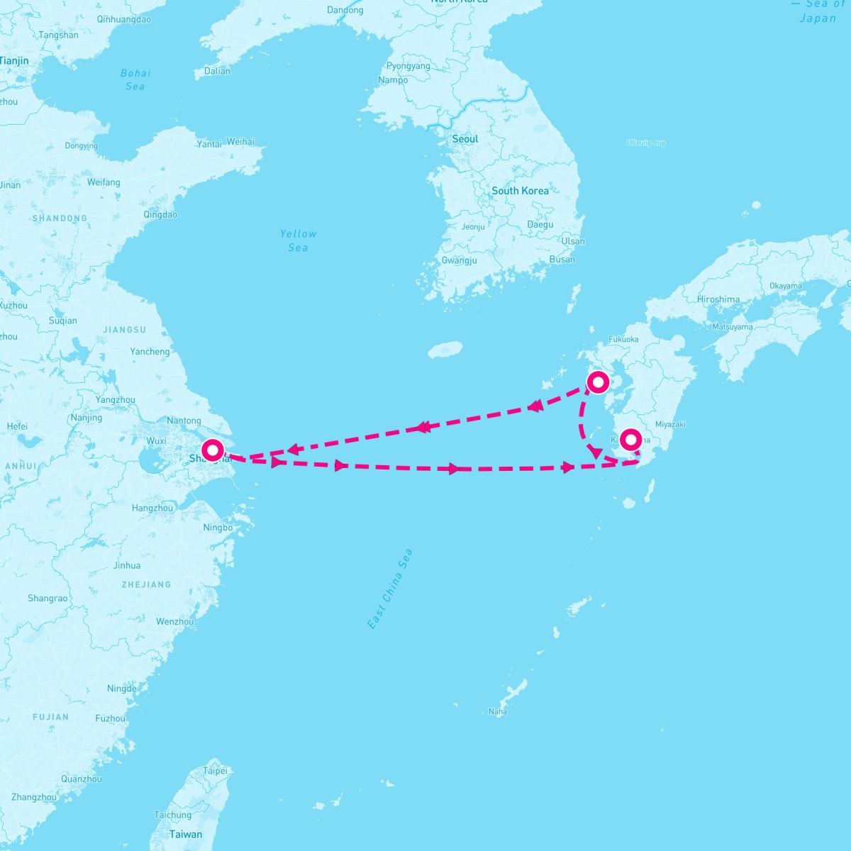 5 Night Kagoshima & Nagasaki (Shanghai Roundtrip)