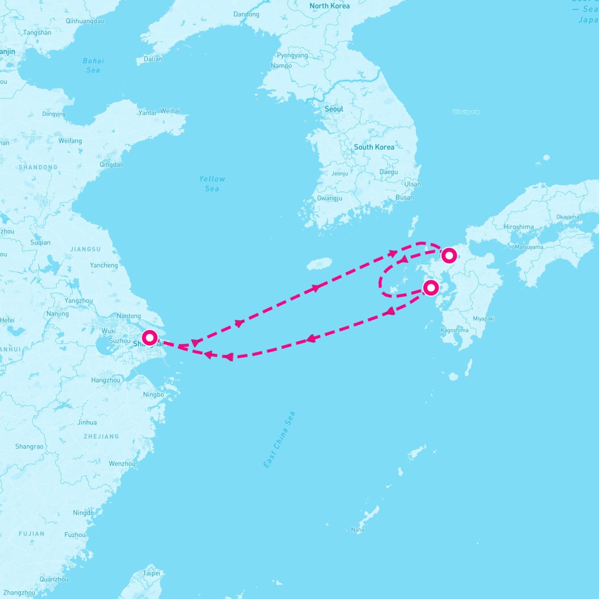 5 Night Fukuoka & Nagasaki (Shanghai Roundtrip)