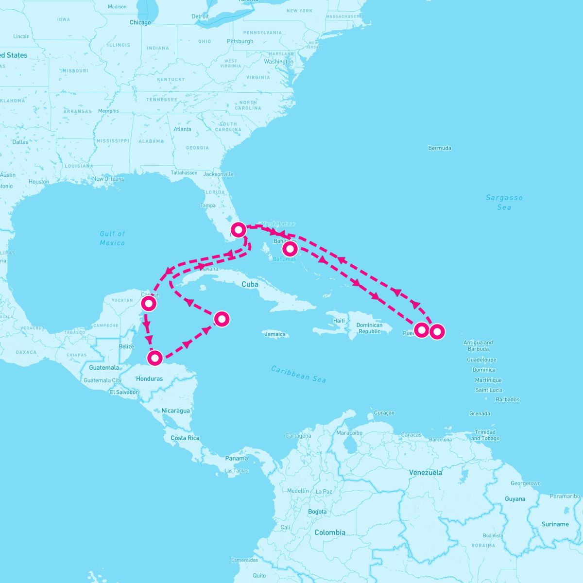 14 Night Caribbean East/West Adventurer Holiday (Ft. Lauderdale Roundtrip)