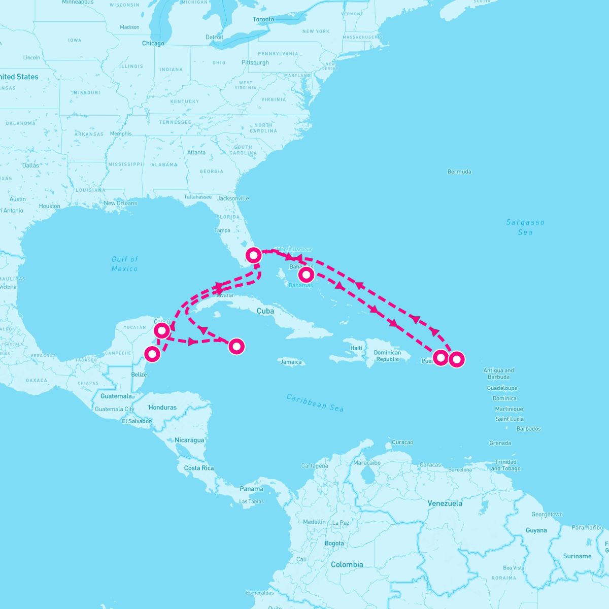 14 Night Caribbean East/West Adventurer (Ft. Lauderdale Roundtrip)