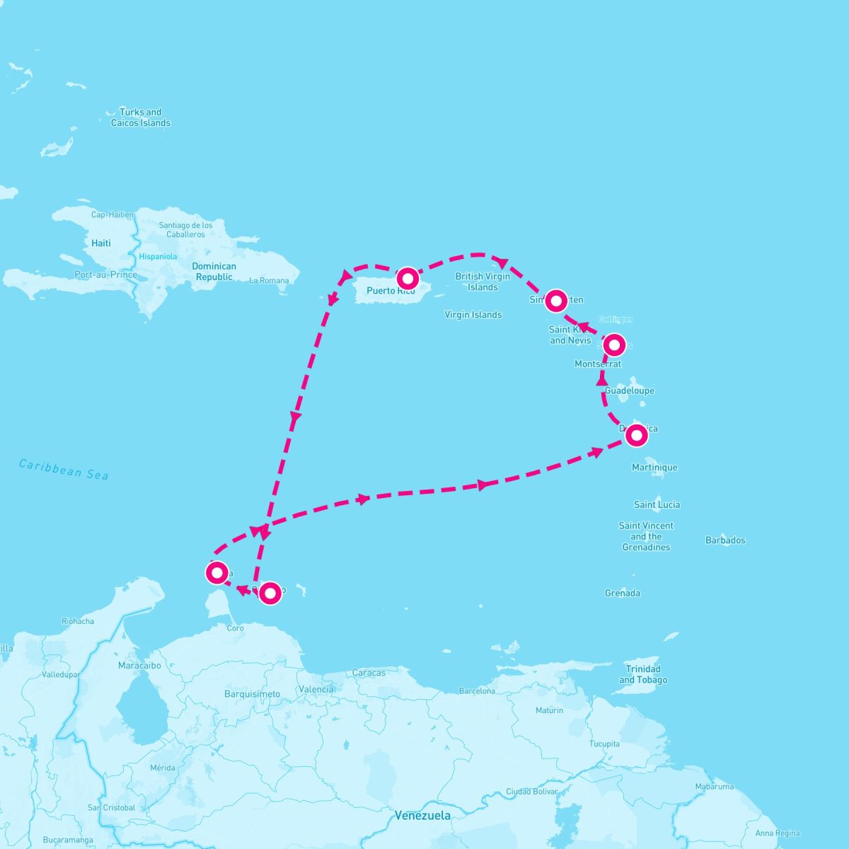 8 Night Aruba Curacao & The Lesser Antilles (San Juan Roundtrip)