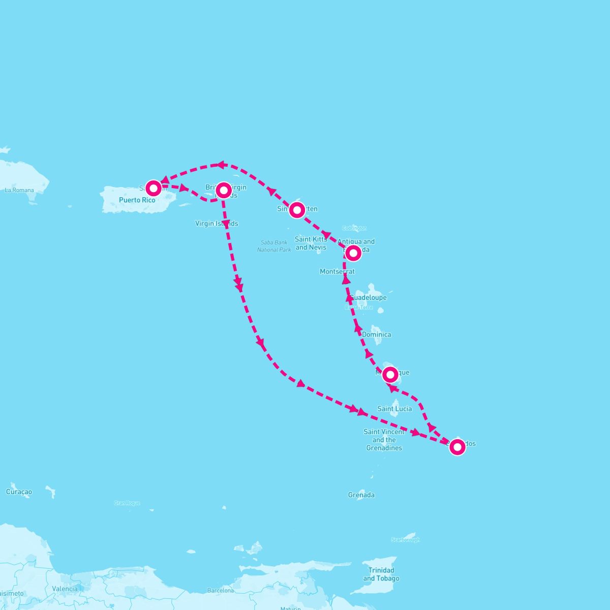 7 Night Barbados Antigua Bvi & More (San Juan Roundtrip)