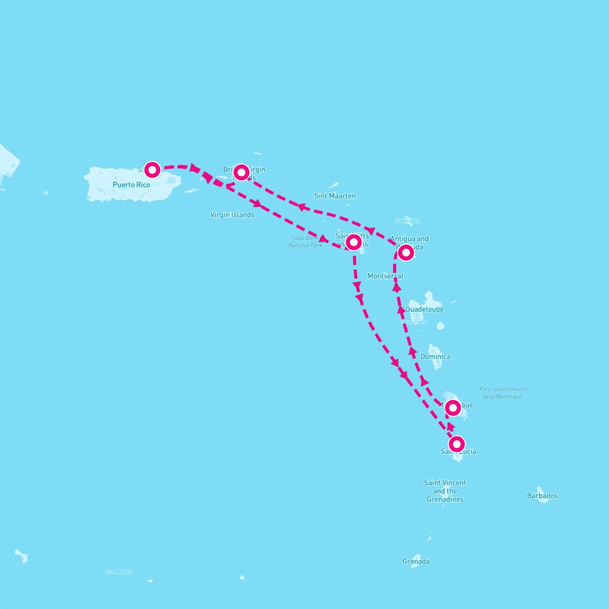 7 Night Quaint Castries To Elegant Antigua (San Juan Roundtrip)