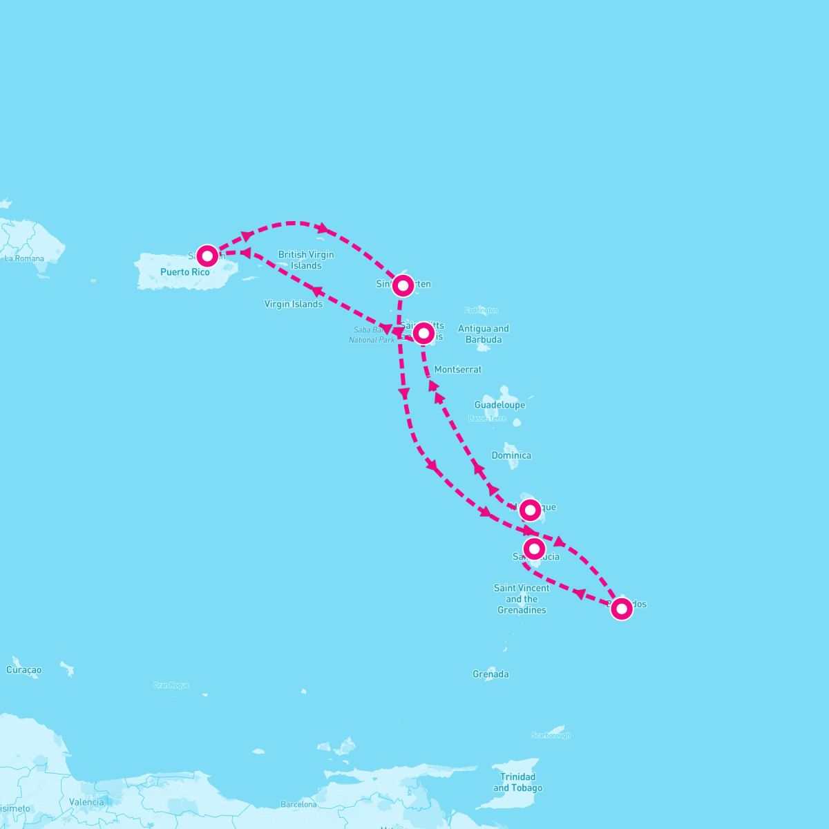 7 Night Sunny Miles Of Tropical Isles (San Juan Roundtrip)