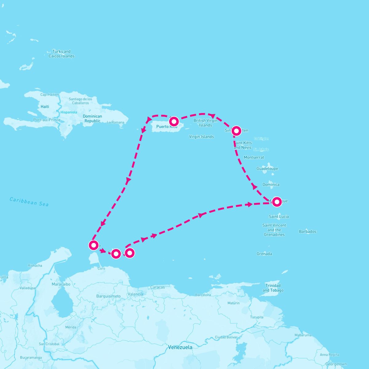 8 Night Puerto Rico To Aruba Bonaire & More (San Juan Roundtrip)