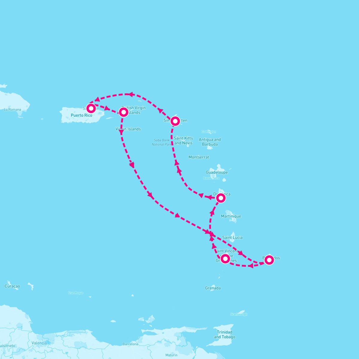 8 Night Barbados Dominica & St. Isle Spring (San Juan Roundtrip)
