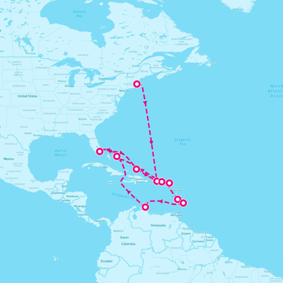 21 Night Eastern/Western Caribbean (Boston To Miami)