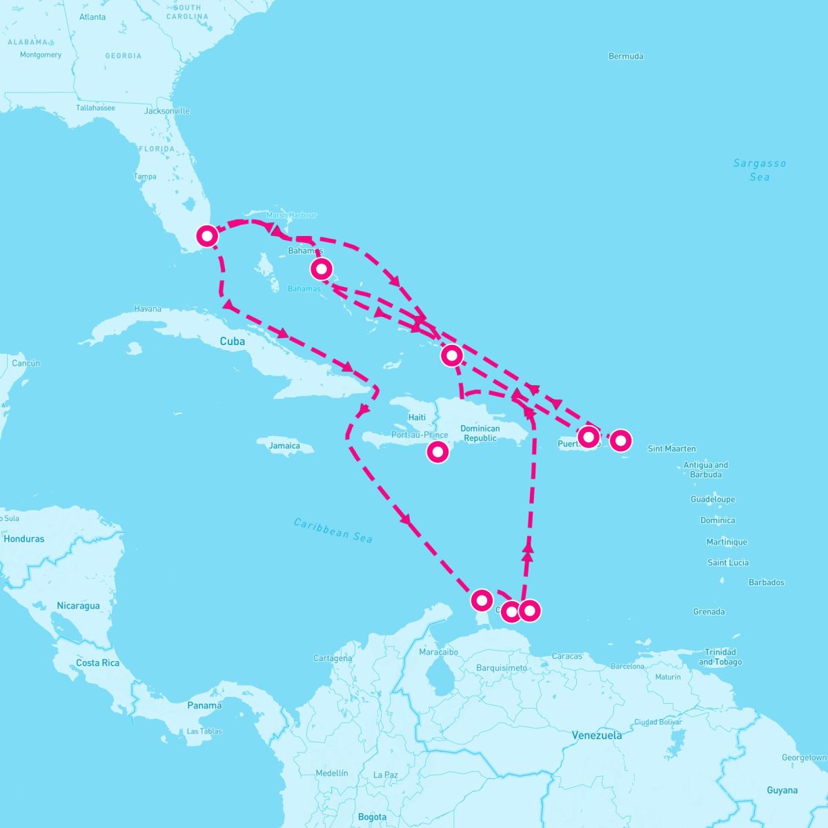 17 Night Eastern/Southern Caribbean (Miami Roundtrip)