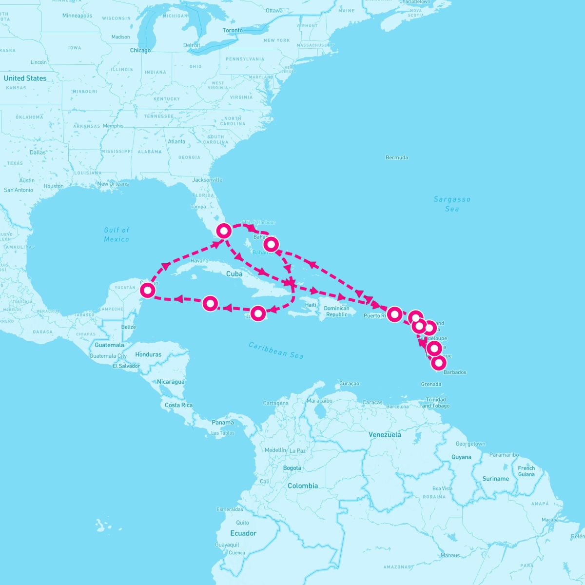 18 Night Eastern/Western Caribbean Holiday (Miami Roundtrip)