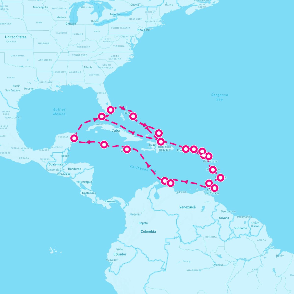 28 Night Ultimate Caribbean: Amber Cove & Bahamas (Miami Roundtrip)