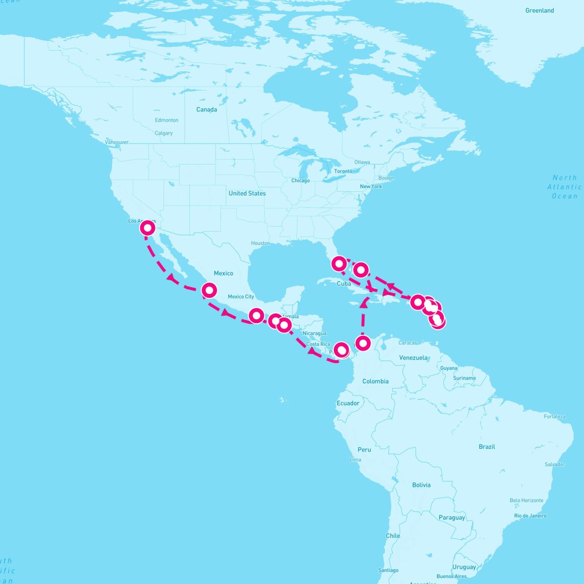 26 Night Panama Canal & Eastern Caribbean (San Diego To Miami)