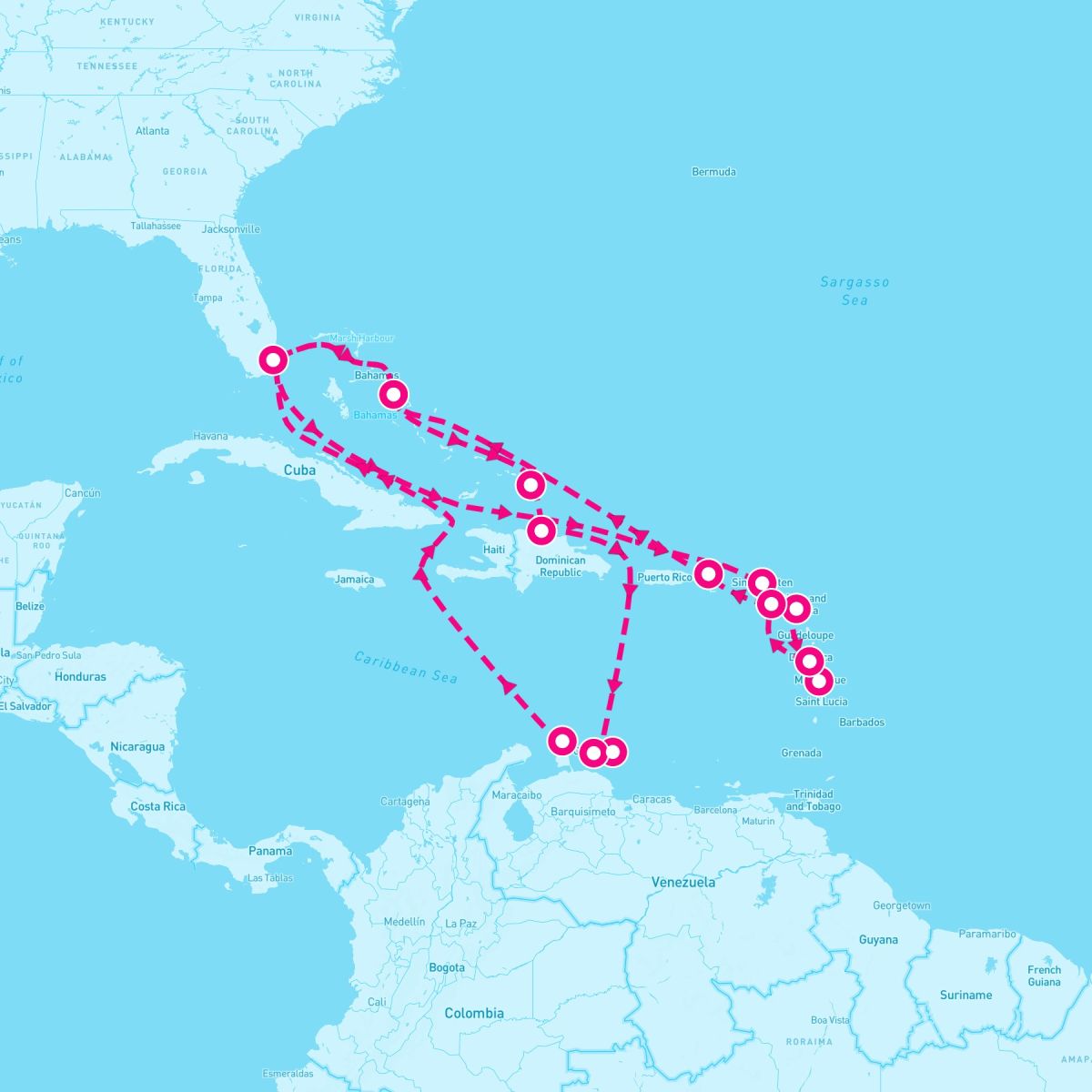 21 Night Eastern/Southern Caribbean (Miami Roundtrip)