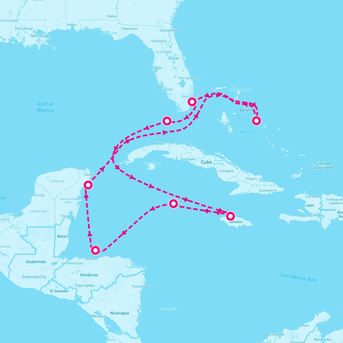 10 Night Western Caribbean: Greater Antilles Honduras & Mexico (Miami Roundtrip)