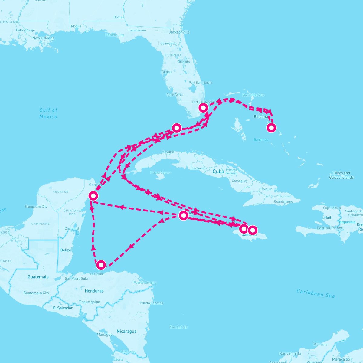 17 Night Western Caribbean: Greater Antilles Honduras & Mexico (Miami Roundtrip)