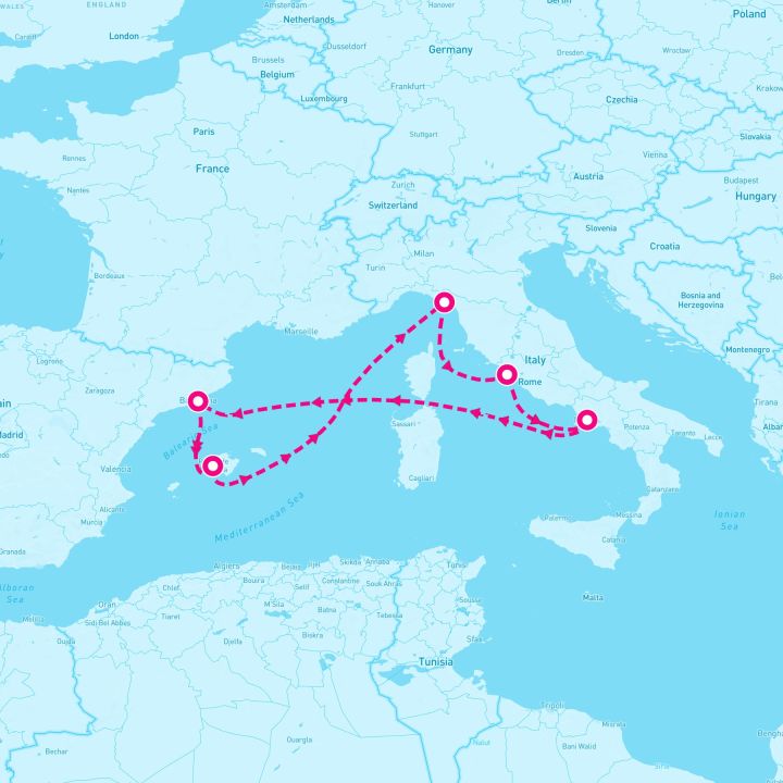 7 Night Western Mediterranean (Rome Roundtrip)