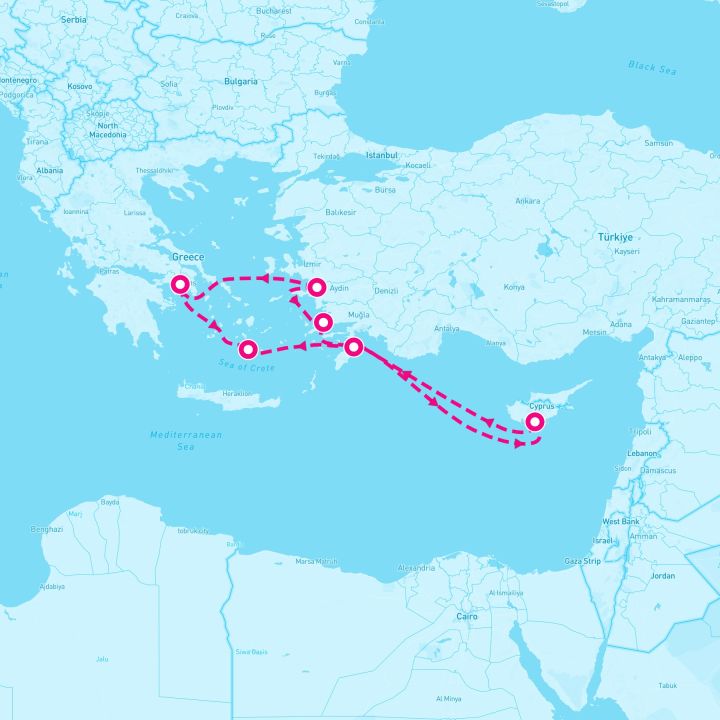 7 Night Greece Cyprus & Turkey (Athens Roundtrip)