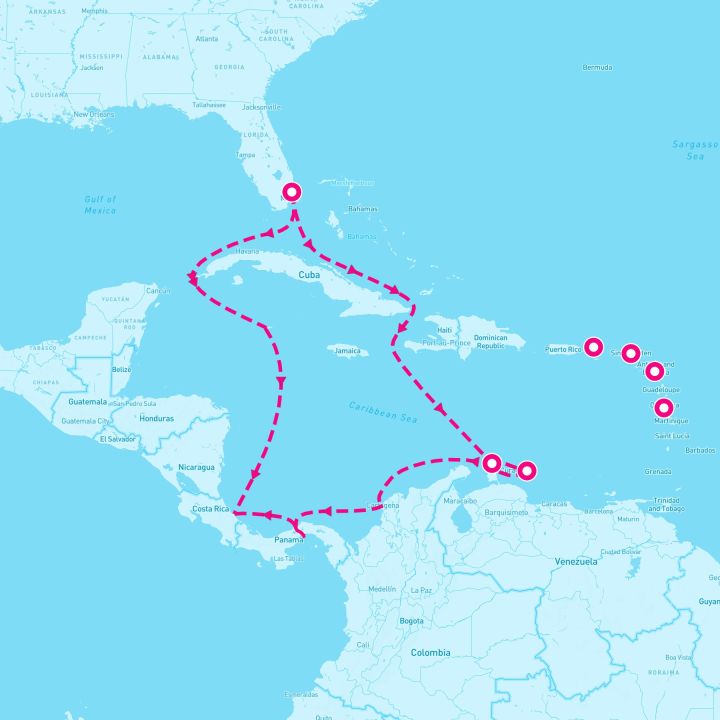 12 Night Circle Caribbean (Ft. Lauderdale Roundtrip)