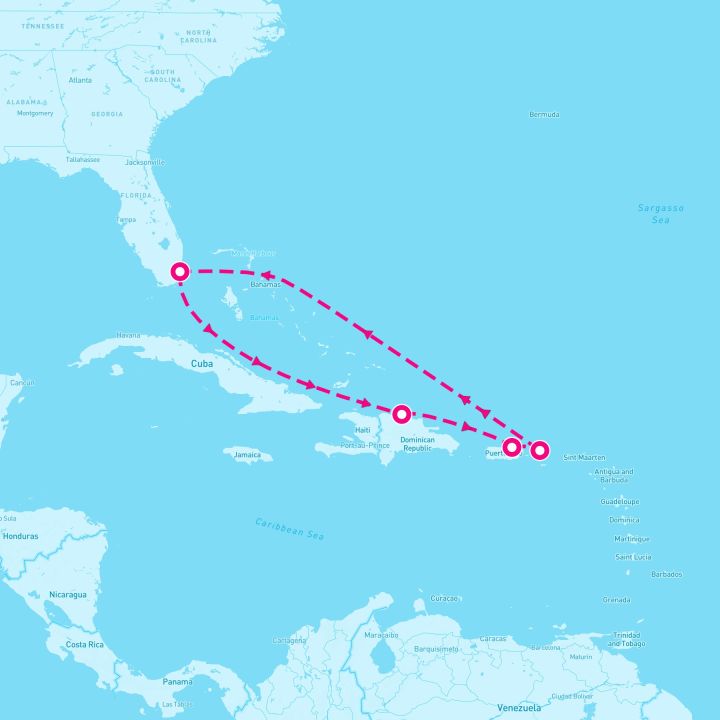 7 Night Eastern Caribbean (Miami Roundtrip)