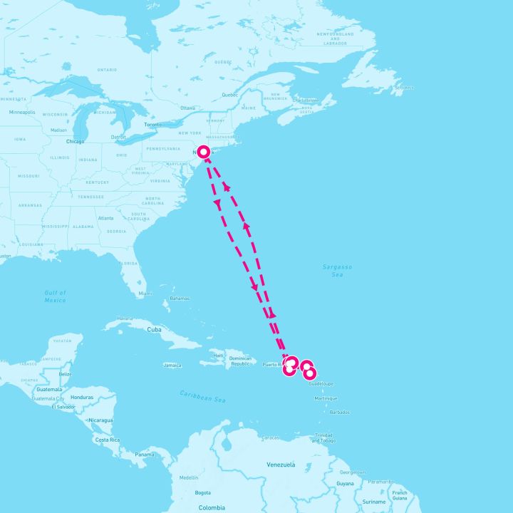 12 Night Carnival Journeys: Eastern Caribbean (New York Roundtrip)