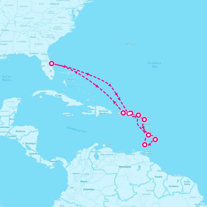 14 Night Southern Caribbean (Port Canaveral Roundtrip)