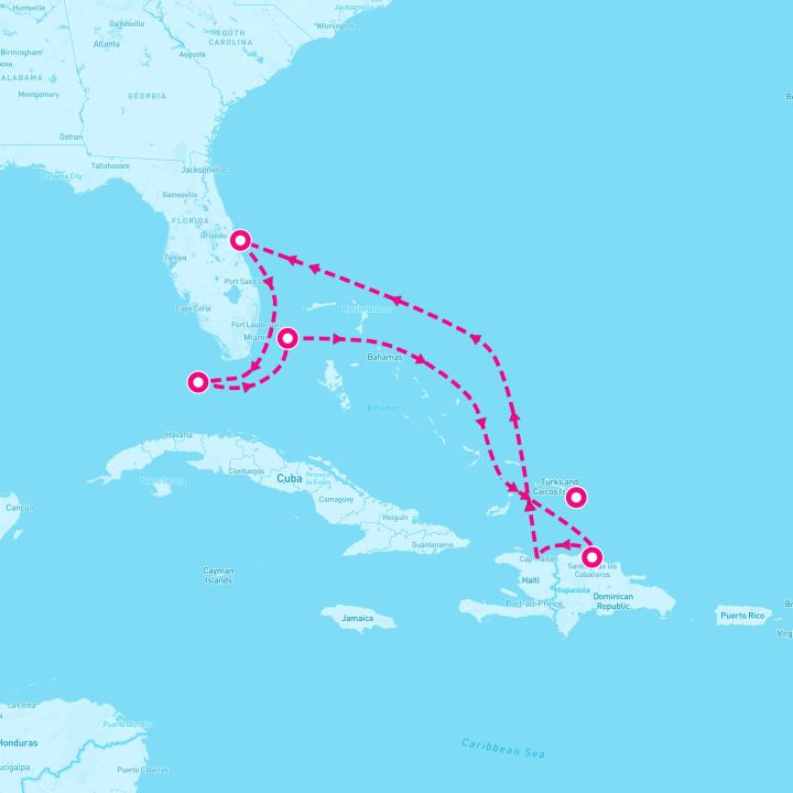 7 Night Key West Bahamas & Grand Turk (Port Canaveral Roundtrip)