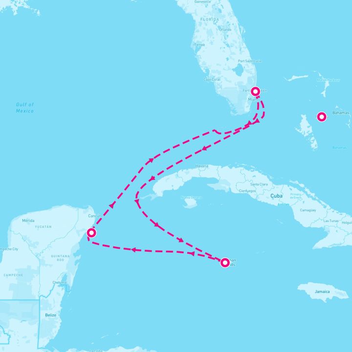 6 Night Grand Cayman Mexico & Key West (Ft. Lauderdale Roundtrip)