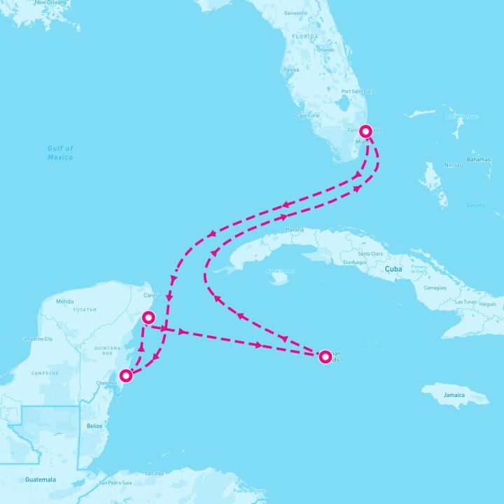 6 Night Grand Cayman & Mexico (Ft. Lauderdale Roundtrip)