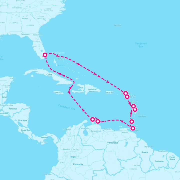 14 Night Circle Caribbean (Ft. Lauderdale Roundtrip)