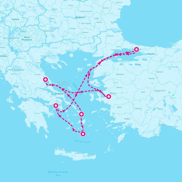 7 Night Eastern Mediterranean (Athens Roundtrip)