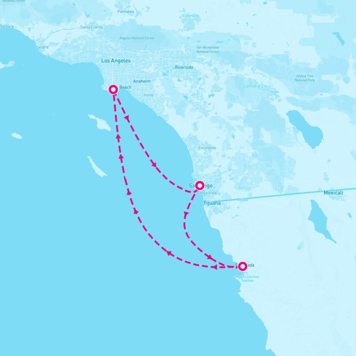 4 Night West Coast Getaway With San Diego (Los Angeles Roundtrip)