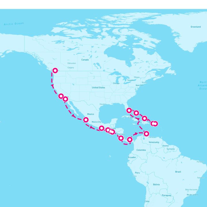 28 Night Panama Canal & Eastern Caribbean (Vancouver To Ft. Lauderdale)