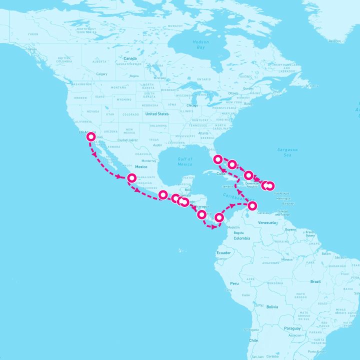 24 Night Panama Canal & Eastern Caribbean (San Diego To Ft. Lauderdale)