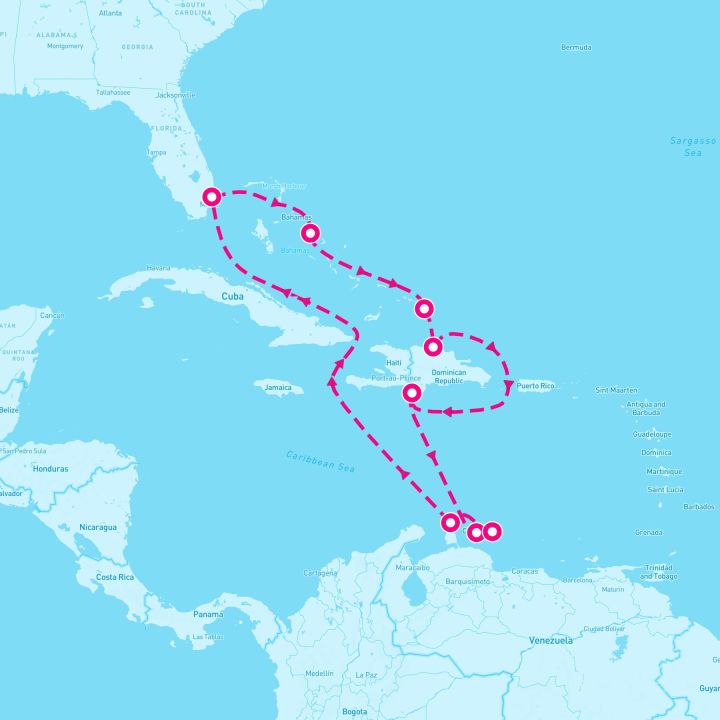 11 Night Southern Caribbean: Amber Cove & Abc Islands (Ft. Lauderdale Roundtrip)
