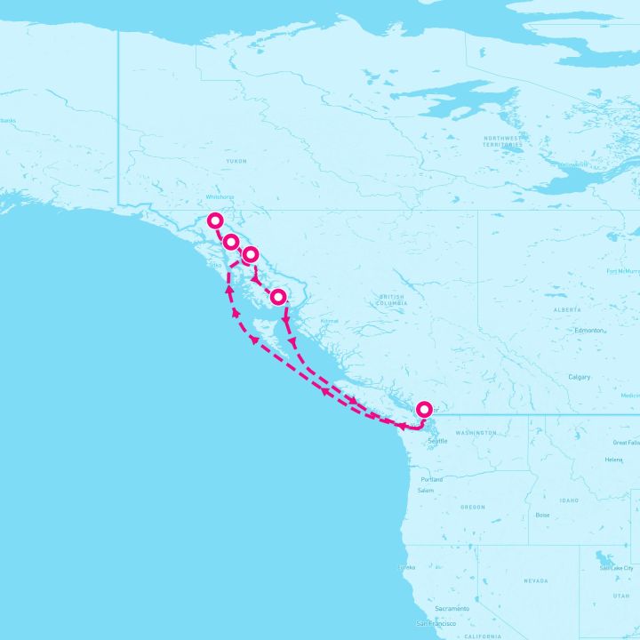 7 Night Alaska Inside Passage (Vancouver Roundtrip)