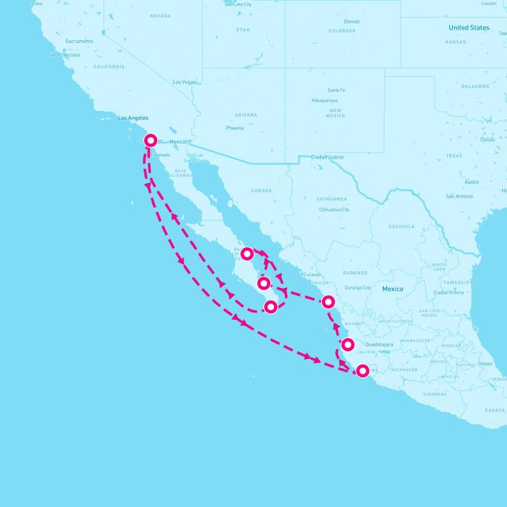 11 Night Mexican Riviera & Sea Of Cortez (San Diego Roundtrip)