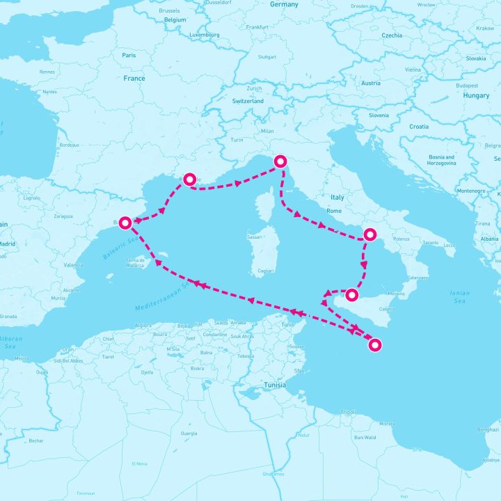 7 Night Western Mediterranean (Barcelona Roundtrip)