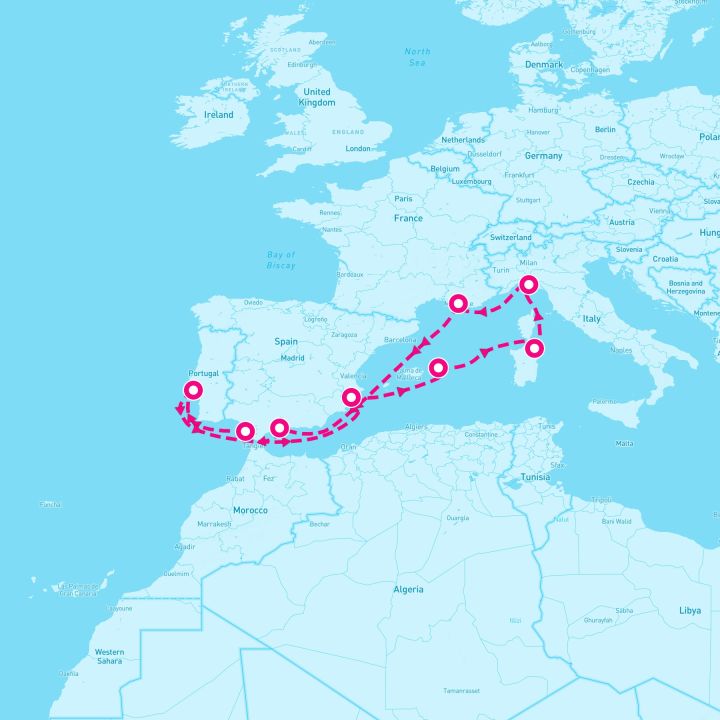 10 Night Western Mediterranean (Marseille Roundtrip)