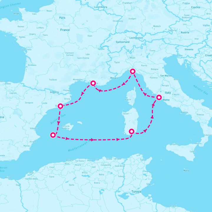 7 Night Western Mediterranean (Barcelona Roundtrip)