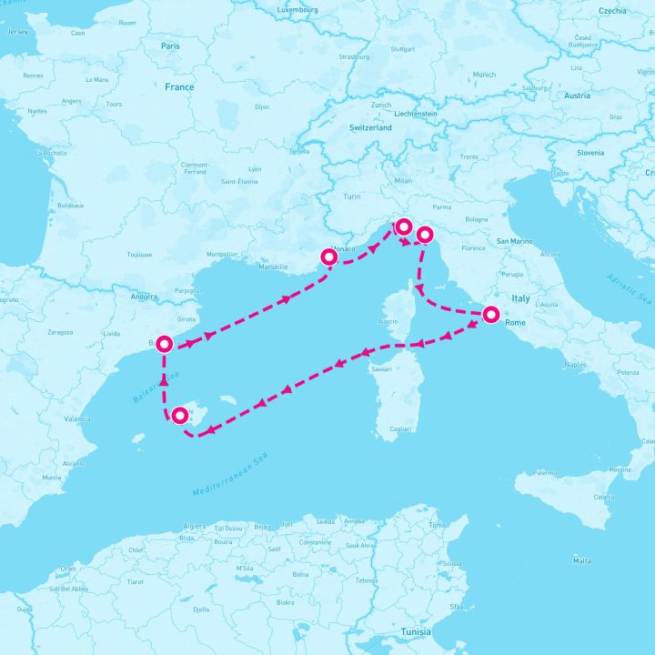 7 Night Western Mediterranean (Rome Roundtrip)