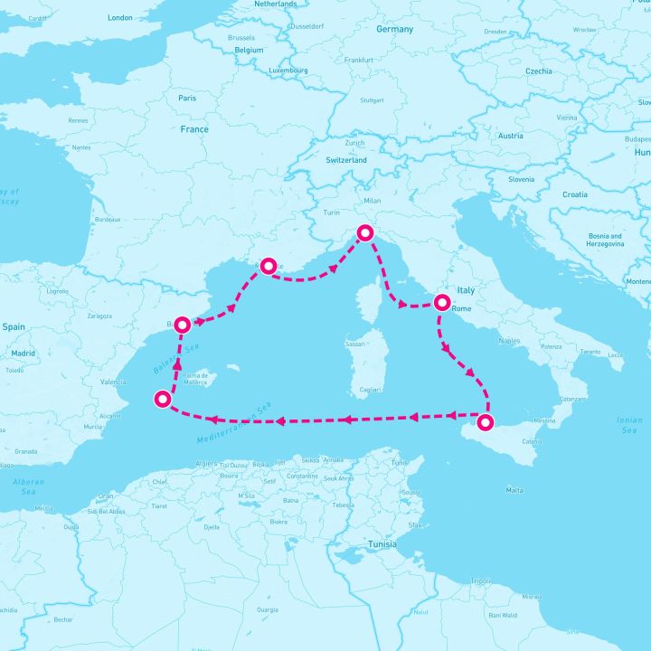 7 Night Western Mediterranean (Marseille Roundtrip)