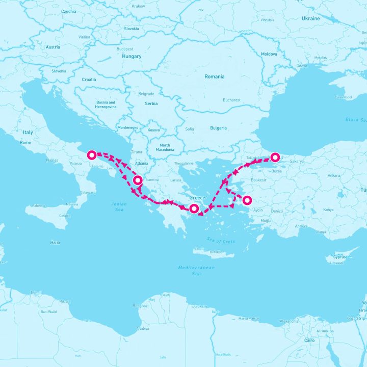 7 Night Eastern Mediterranean (Athens Roundtrip)
