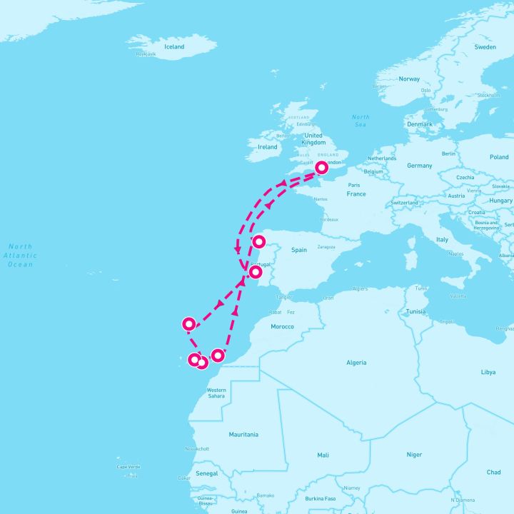 12 Night Western Europe & Canary Islands (Southampton Roundtrip)