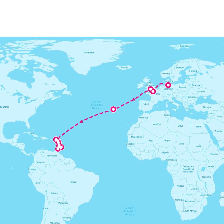22 Night Msc Grand Voyages (Hamburg To Fort De France)