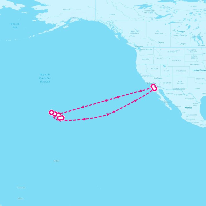 17 Night Circle Hawaii (San Diego Roundtrip)