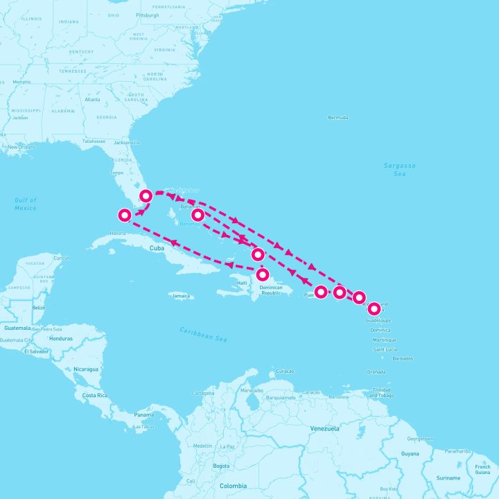 16 Night Eastern Caribbean & Amber Cove (Ft. Lauderdale Roundtrip)