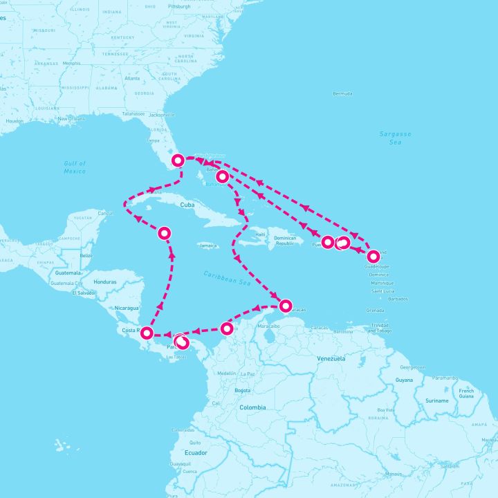 21 Night Panama Canal & Eastern Caribbean: U.S. Virgin Islands (Ft. Lauderdale Roundtrip)