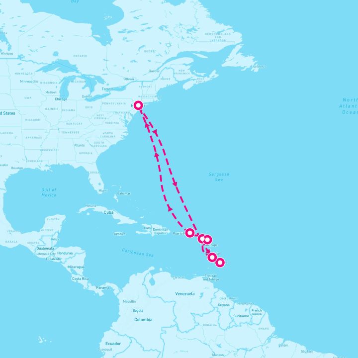 12 Night Caribbean: Barbados & St. Lucia (New York Roundtrip)