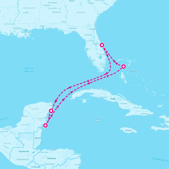 6 Night Caribbean: Great Stirrup Cay & Mexico (Port Canaveral Roundtrip)