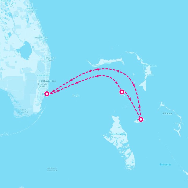 3 Night Bahamas: Great Stirrup Cay & Nassau (Miami Roundtrip)